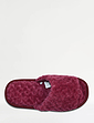 Textured Fleece Mule Slipper - Raspberry