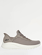 Skechers Bobs Sport Wide Fit Slip In Trainer - Taupe