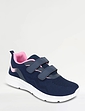 Trueflex Wide EE Fit Lightweight Touch Fasten Mesh Trainer - Navy Pink