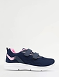 Trueflex Wide EE Fit Lightweight Touch Fasten Mesh Trainer - Navy Pink