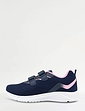 Trueflex Wide EE Fit Lightweight Touch Fasten Mesh Trainer - Navy Pink