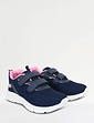 Trueflex Wide EE Fit Lightweight Touch Fasten Mesh Trainer - Navy Pink