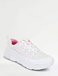 Trueflex Wide EE Fit Mesh Lace Up Trainer - White And Pink