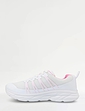 Trueflex Wide EE Fit Mesh Lace Up Trainer - White And Pink