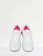 Truflex Wide EE Fit Mesh Lace Up Trainer - White & Pink