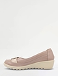 Wide EE Fit Two Tone Shoe - Beige