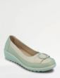 Wide EE Fit Two Tone Shoe - Sage
