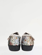 Dr Keller Floral Print Touch Fasten Slipper - Grey