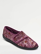 Dr Keller Floral Print Touch Fasten Slipper - Heather