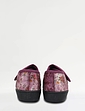 Dr Keller Floral Print Touch Fasten Slipper - Heather