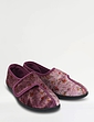 Dr Keller Floral Print Touch Fasten Slipper - Heather