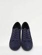 Wide EE Fit Suede Punchwork Lace Up Shoe - Navy