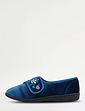 Dr Keller Embroidered Touch Fasten Slipper - Navy