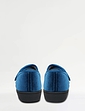 Dr Keller Embroidered Touch Fasten Slipper - Navy