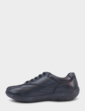Extra Wide EEE Lace Up Leather Shoe - Black