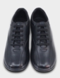 Extra Wide EEE Lace Up Leather Shoe - Black