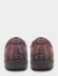 Extra Wide EEE Lace Up Leather Shoe - Burgundy