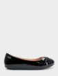 Dr Lightfoot Diamante Trim EE Fit Shoe - Black