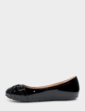 Dr Lightfoot Diamante Trim EE Fit Shoe - Black