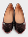 Dr Lightfoot Diamante Trim EE Fit Shoe - Burgundy