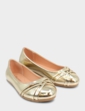 Dr Lightfoot Diamante Trim EE Fit Shoe - Gold