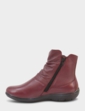 EE Fit Twin Zip Slouch Thermal Lined Leather Boot - Wine