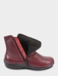EE Fit Twin Zip Slouch Thermal Lined Leather Boot - Wine