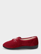 Dr Keller Embroidered Faux Fur Lined Slipper - Burgundy