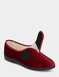 Dr Keller Embroidered Faux Fur Lined Slipper - Burgundy