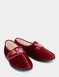 Dr Keller Embroidered Faux Fur Lined Slipper - Burgundy