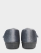 Dr Keller Embroidered Faux Fur Lined Slipper - Grey