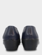 Dr Lightfoot Slip On Quilted Top EE Fit Shoe - Navy