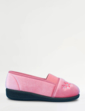 Elastic Gusset EEE Fit Slipper - Pink
