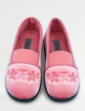 Elastic Gusset EEE Fit Slipper - Pink