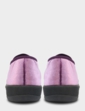 Elastic Gusset EEE Fit Slipper - Purple