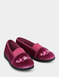Elastic Gusset EEE Fit Slipper - Rose