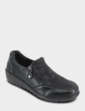 Dr Lightfoot Twin Zip EE Fit Shoe - Black