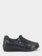 Dr Lightfoot Twin Zip EE Fit Shoe - Black