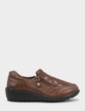 Dr Lightfoot Twin Zip EE Fit Shoe - Brown