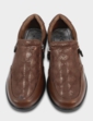 Dr Lightfoot Twin Zip EE Fit Shoe - Brown