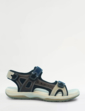 Wide Fit Touch Fasten Walking Sandal - Navy