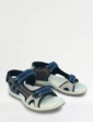 Wide Fit Touch Fasten Walking Sandal - Navy
