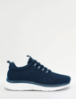 Bungee E Fit Knitted Glitter Fabric Trainer - Navy