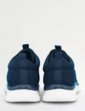 Bungee E Fit Knitted Glitter Fabric Trainer - Navy
