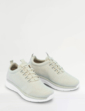 Bungee E Fit Knitted Glitter Fabric Trainer - Stone