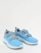 Wide EE Fit  Touch Fasten Mesh Fabric Trainer - Blue