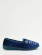 Dr Keller E Fit Embroidered Slipper - Navy