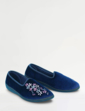 Dr Keller E Fit Embroidered Slipper - Navy