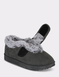 Touch Fasten EE Fit Mock Suede Bootee Slipper - Grey