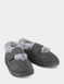 Touch Fasten EE Fit Mock Suede Bootee Slipper - Grey